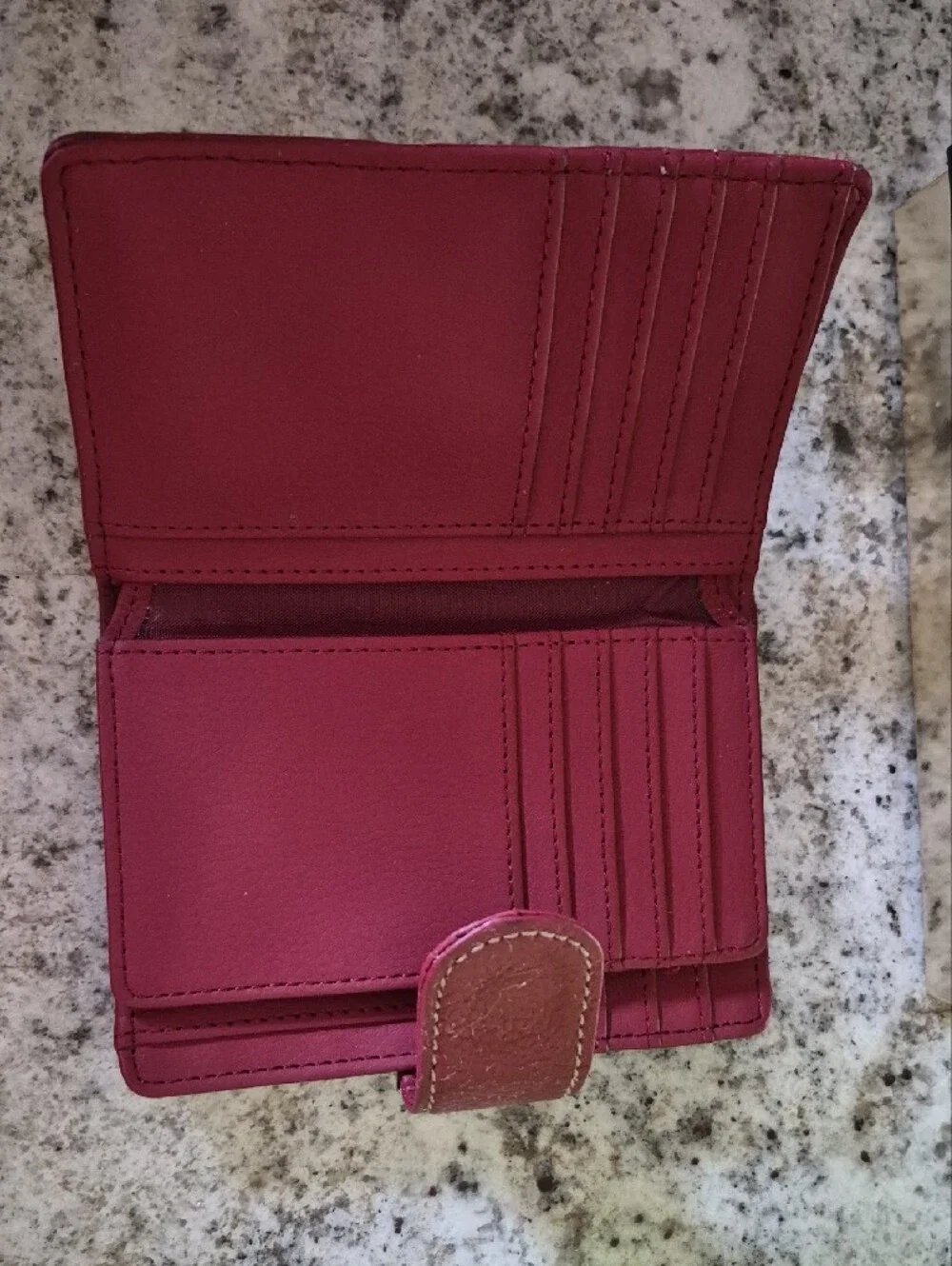 Red Genuine Leather Wallet